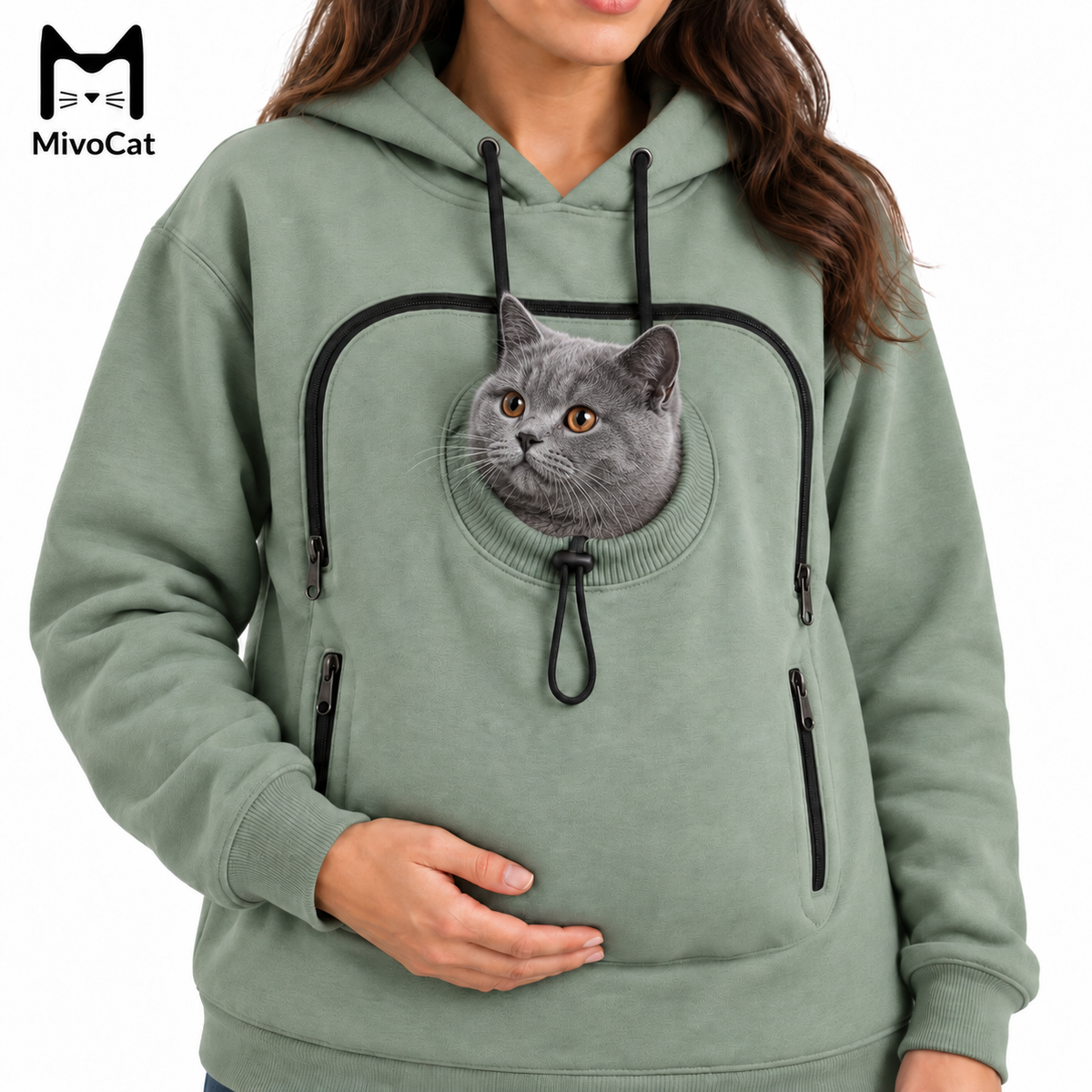 Mivo™ Evcil Hayvan Cepli Sweatshirt
