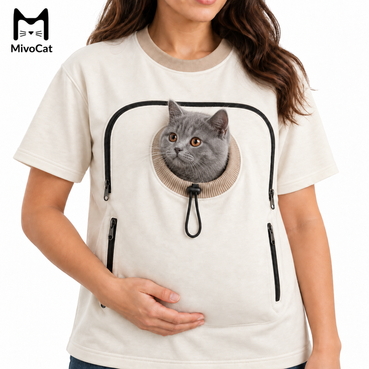 Mivo™ Evcil Hayvan Cepli Sweatshirt