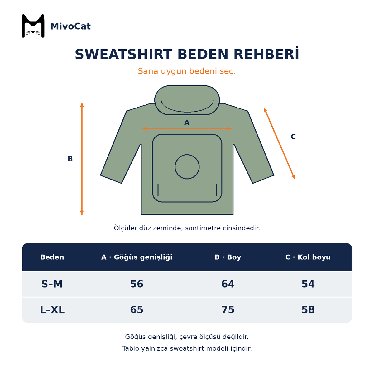 Mivo™ Evcil Hayvan Cepli Sweatshirt