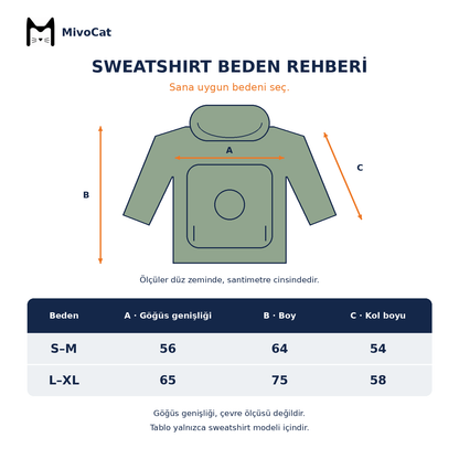Mivo™ Evcil Hayvan Cepli Sweatshirt